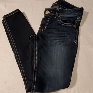 Express Blue Low Rise leggings Womens 6